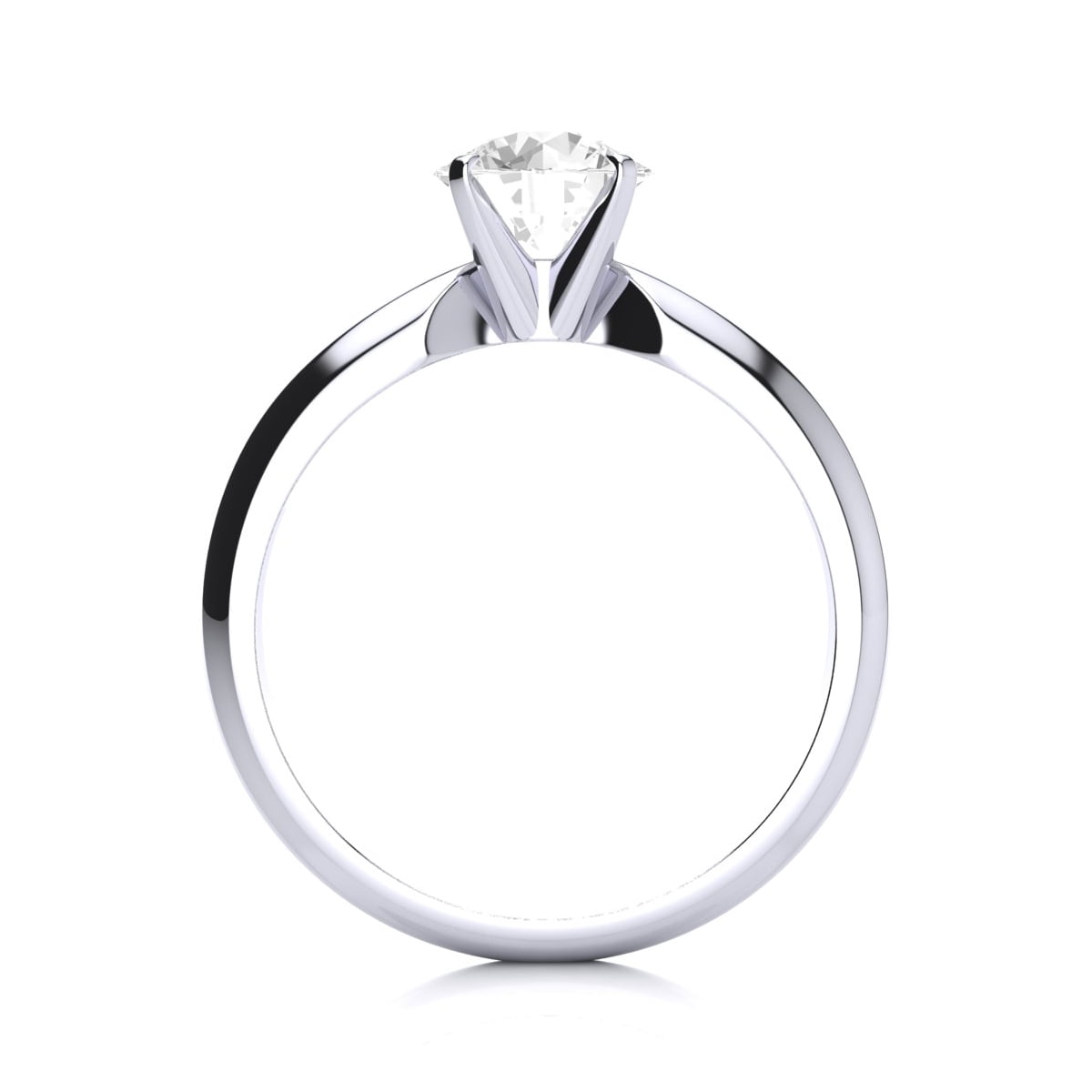 SuperJeweler 1 Carat Lab Grown Diamond Solitaire Ring In Sterling Silver For Women