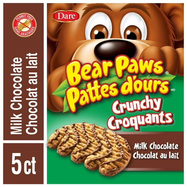 Chocolat au lait croquants Pattes d'ours de Dare Biscuits 140 g