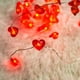thumbnail image 5 of Cronómetro String Lights EXF de 3 m con forma de corazón rojo que funciona con pilas, 5 of 7
