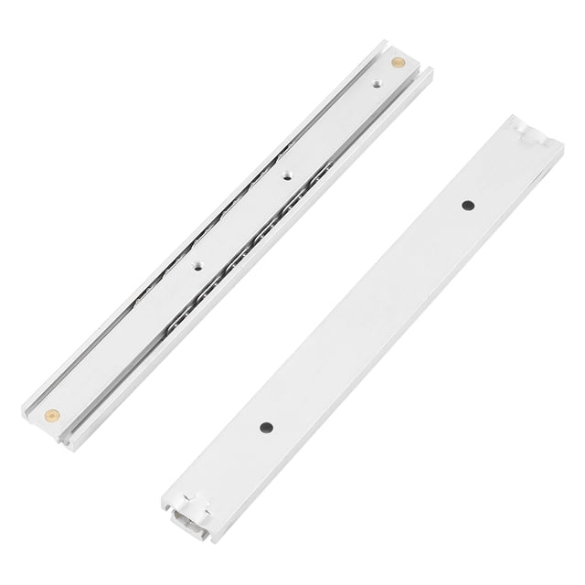 Juego de 2 mini guías deslizantes de aleación de aluminio, duraderas y lisas, para cajones y armarios (140 mm)