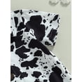 thumbnail image 6 of Wassery Western Baby Boy Clothes Cow Print Shirt Romper Short Sleeve Button Down One Piece Bodysuit Summer Gentleman Outfit, 6 of 7