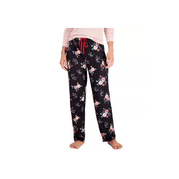 Charter Club Women's Butter Soft Printed Pajama Pants, Winter Floral, Small