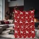 thumbnail image 5 of Manta de Franela Navideña con Estampado Navideño para La Siesta Del Sofá Del Dormitorio, 5 of 7