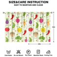 thumbnail image 2 of Boys Girls Kids Nursery Curtains Chili Red Peppers Print Pattern Window Drapes for Living Room Bedroom Playroom Decor Rod Pocket 42x54Inch 2 Panels, 2 of 2