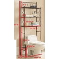 thumbnail image 5 of Pilaster Designs Exeter 3-tier Metal Bathroom Storage Spacesaver in Copper, 5 of 8