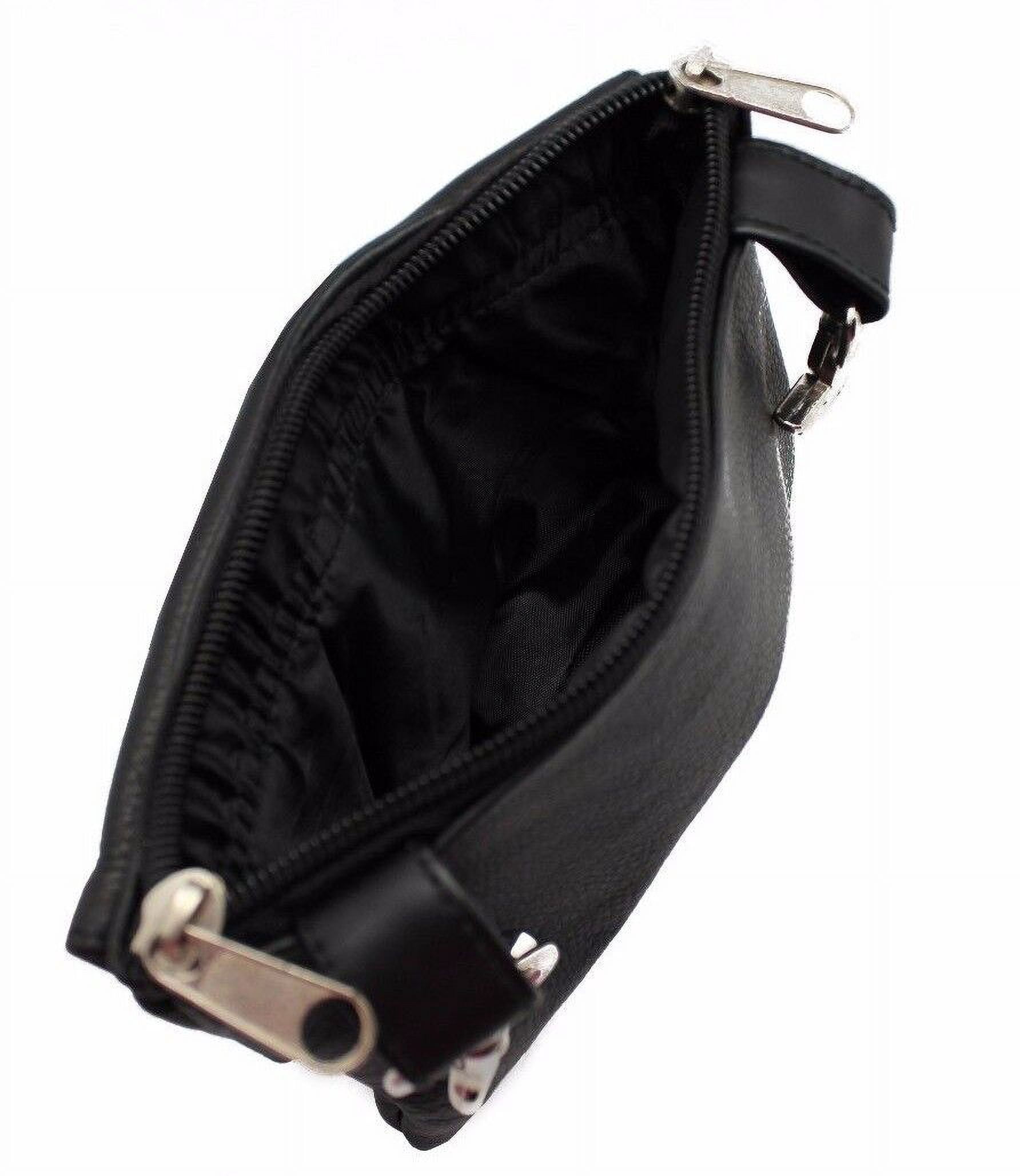 Crossbody Leather Pouch for Women Zipper Hip Belt Bag Clip-on Belt Purse Juzar Tapal Collection