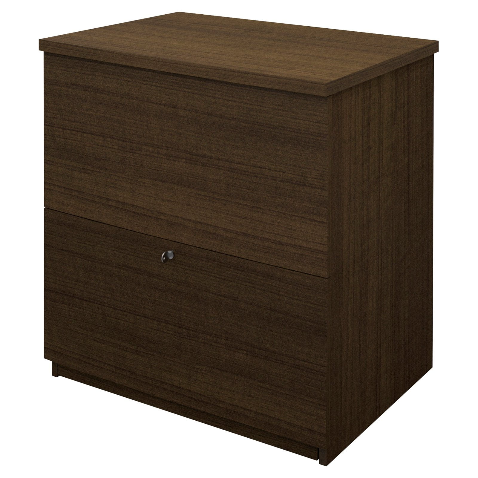 Bestar 2 Drawer Lateral Wood Lockable Filing Brown