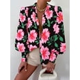 thumbnail image 3 of BTFBM Women Fashion Button Down Shirts V Neck Boho Printed Long Sleeve Blouses Dressy Casual Spring Fall Tops, 3 of 6