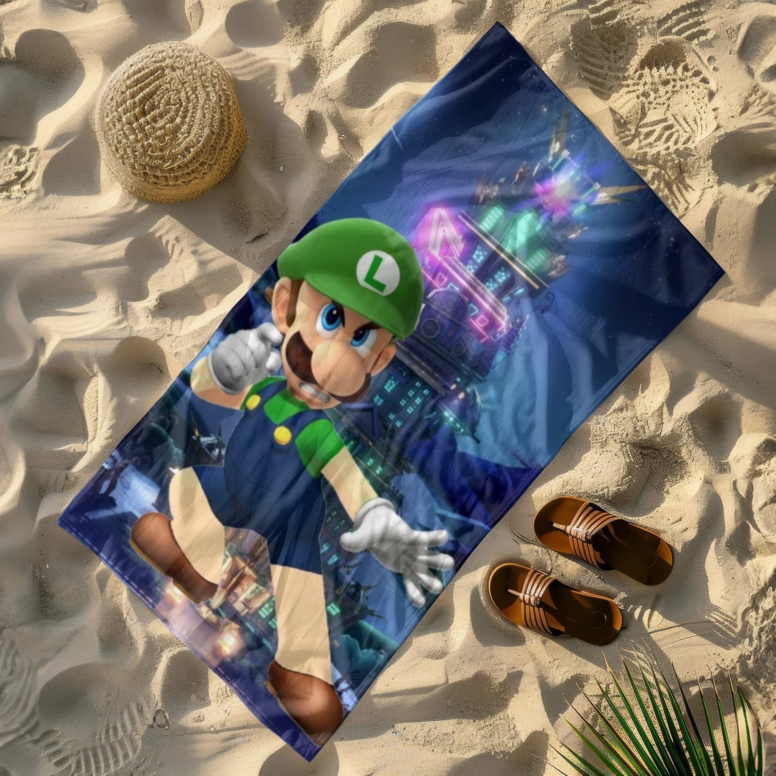 luigis mansion Gifts Beach Towel for Women Girl Birthday Inspired Fan Bath Outdoor Music Lover