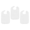 thumbnail image 2 of Gazechimp 3Pcs Adult Bibs Machine Washable Reusable Adjustable for Seniors Elderly Men white, 2 of 8