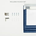thumbnail image 4 of Exclusive Home Acadia 100% Blackout Roman Shade, 23"x64", Chambray Blue, 4 of 13