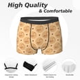 thumbnail image 2 of Men's Boxer Briefs, Cute Cartoon Squirrel Pine Cone Soft Comfy Mens Underwear Boxer Briefs Breathable With Widen Waist, 2 of 7