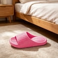 thumbnail image 2 of Busydd Ribbed Bathroom Slippers for Women Comfortable Solid Color Slip on Indoor Slippers Open Toe Nonslip House Shoes 40, 2 of 5