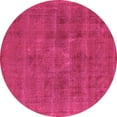 thumbnail image 1 of Ahgly Company Indoor Round Oriental Pink Industrial Area Rugs, 7' Round, 1 of 4