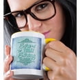 thumbnail image 2 of 3drose, Sore Today Strong Tomorrow Motivational Typography, 11oz Two-tone Yellow Mug, 2 of 6