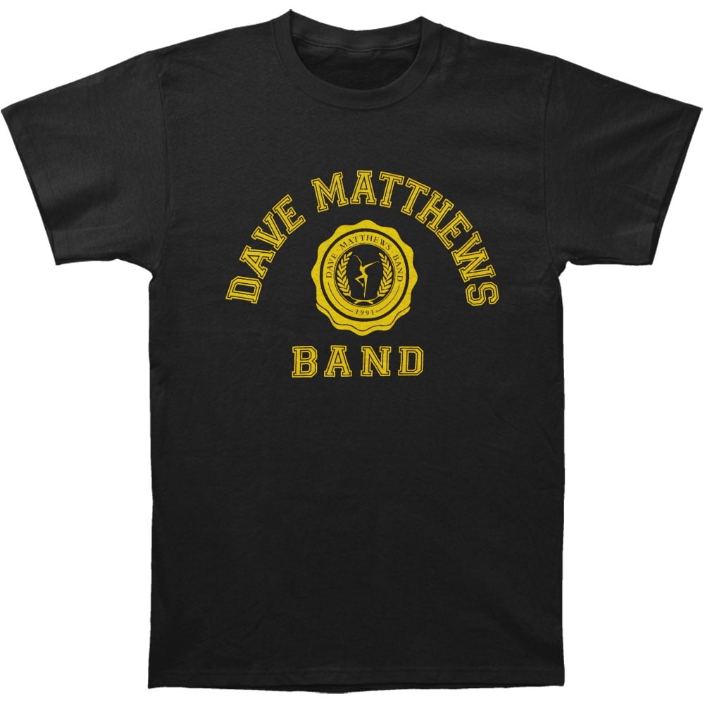 Dave Matthews Band Men's College Logo Slim Fit Tshirt Black