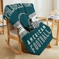 thumbnail image 4 of Philadelphia Print Blanket American Football Throw Blankets Couch Sofa Bed Stuff Decor Gifts Merch Soft Cozy Fleece Plush Warm Flannel Bedding for Team Fans Men Women Teen Adults 40"x50", 4 of 6