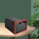 thumbnail image 5 of Naiovety Caja con cerradura para almacenamiento a prueba de niños y duradera Almacenamiento y organización del hogar negro y rojo 30.3 x 23.6 x 19.3 cm, 5 of 6