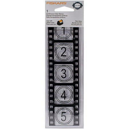 Fiskars 157040-1001 Teresa Collins Clear Wheel Rubber Stamps, Film Strip