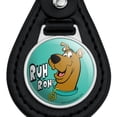 thumbnail image 3 of Scooby-Doo Ruh Roh Black Leather Keychain, 3 of 5