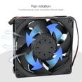 thumbnail image 4 of Ventilador de instalación simple enfriador de CPU ventilador de disipador de calor efecto de enfriamiento de 4 pines 14 cm 12 V 432 W para computadora PC Amonsee Otros, 4 of 8
