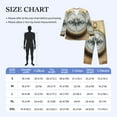 thumbnail image 4 of Fotbe Magnetic Old Compass On World Map Pattern Long Sleeve Pajama Set for Men,Sleepwear Set,2-piece Loungewear Set,Soft PJs Comfy Nightwear with Pockets-Medium, 4 of 7