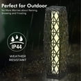 thumbnail image 3 of GRANDPATIO Outdoor Lights Solar Powered Floor Lamp, LED , Ground Mount, Garden, Front Door-Silver Gray, Large Cindy, 3 of 6