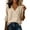 *Beige, variant on VBVC Women's Cotton Linen Wrap V Neck Blouse , Ladies' Relaxed Fit Long Sleeve Top , Casual Spring Fall Work Shirt For Women, S-3XL