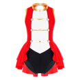 thumbnail image 3 of Disfraz de maestro de circo para niñas, traje de presentador, mono de gimnasia con botones Vintage, vestido con tutú de red para Ballet, Ropa de baile, 3 of 5