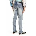 thumbnail image 2 of Reason Brand Men's Slim Skinny Fit Stretch Moto Jeans (34, Baltic Blue), 2 of 4