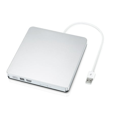 CD/DVD-RW Burner Writer External Optical Drive with USB2.0 Cable for Apple Macbook, Macbook Pro, Macbook Air or other (Best Cd Drive For Macbook Pro)