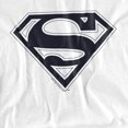 thumbnail image 2 of Superman Blue&Navy Shield Women's T Shirt, White, X-Large, 2 of 6
