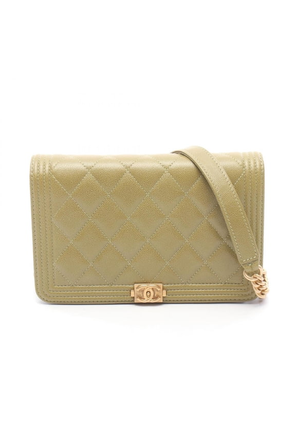 Pre-Owned Chanel Boy Matelass Shoulder Bag/Handbag, Caviar Leather (Grained Calfskin),...
