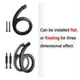 thumbnail image 3 of NACH 4 to 8 Inch Aluminum House Address Number Series - Stylish Floating Address Plaque for Home/Business Use - Modern Metal Numbers for Mailbox/Front Door - Maximum Rust Protection, Indoor/Outdoor, 3 of 12