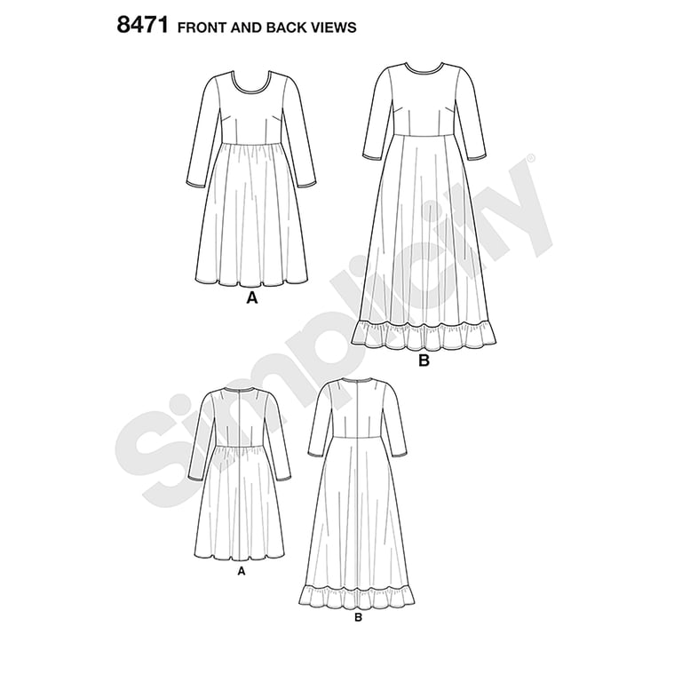 Simplicity Misses' Plus Size 18W-26W Dress Pattern, 1 Each - Walmart.com Simplicity Misses' Plus Size 18W-26W Dress Pattern, 1 Each - Walmart.com