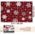 thumbnail image 3 of Bleum Cade Christmas Snowflake 3x5 Area Rugs for Living Room,Non Slip Washable Rugs,Red Buffalo Plaid Rugs for Bedroom,Low Pile Carpet for Dinning Room,Christmas Decorations, 3 of 8