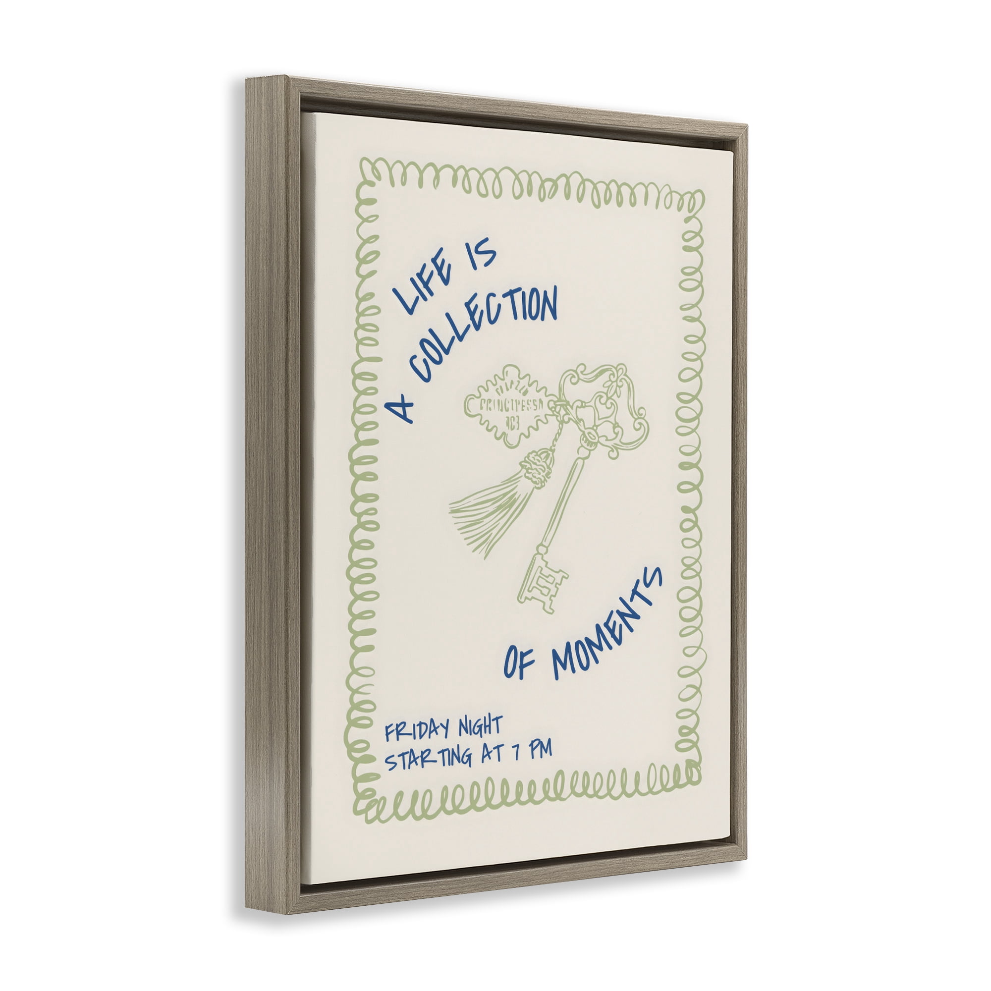 Stupell Industries A Collection of Moments Brown Framed Floater Canvas Wall Art, design by The Prints Vibe