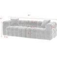 thumbnail image 2 of Couches for Living Room 80 inch,Granular fleece fabric Modern Love Seats Sofa, Upholstered 3-Seater Loveseat w/Armrest for Bedroom, Apartment, Home Office, 2 of 8