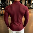 thumbnail image 6 of Cmfcve Mens Muscle Shirts 1/4 Zip Slim Fit Long Sleeve Shirts Casual Athletic Layering Tops, 6 of 6