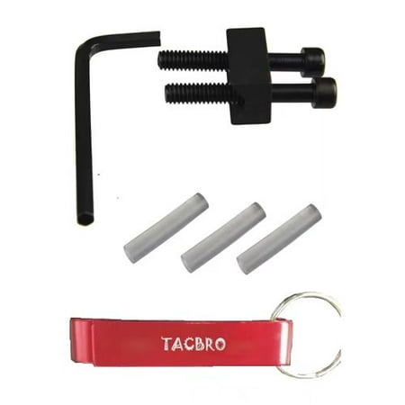 TACBRO Aluminum Ruger 10/22 1022 SR-22 V-block V Block Stabilizer, With Bolt Screw with one free TACBO