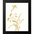 thumbnail image 2 of Paschke, Chris 12x14 Black Modern Framed Museum Art Print Titled - Sumi Daylily II Gold, 2 of 5