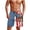 Patriotic Eagle, variant on Yuyamidu Mens Swimsuit, Quick Dry Blue Palm Tree Striped Board Shorts Casual Beach Bathing Suits for Summer Surf Swimming Man S