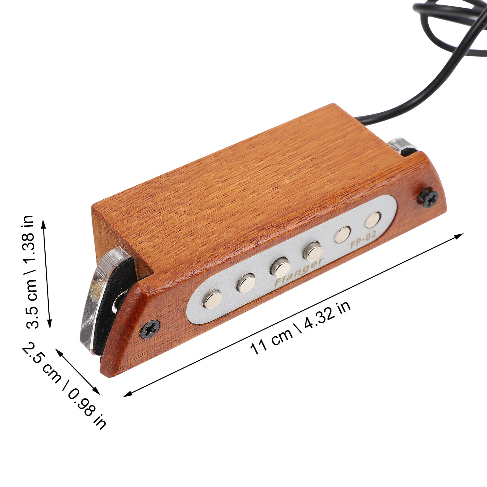 Worgeous 1Pc Portable Folk Guitar Pickup Multipurpose Acoustic Guitar Pickup Accessory ( color)
