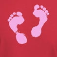 thumbnail image 3 of CafePress - Cute Pink Baby Girl Footprints Maternity D T Shirt - Men's Classic Graphic Cotton T-Shirt, 3 of 4
