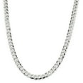 thumbnail image 1 of Beautiful Sterling Silver 8.5mm Close Link Flat Curb Chain, 1 of 2