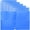 Blue, variant on Youngever 6 Pack Heavy Duty Plastic Two Pocket Folders, Binder Dividers with Pocket, 3 Hole Punch Folder with Notches, Binder Folders (Grey)