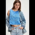 thumbnail image 4 of Camisetas Sin Mangas para Mujer Y2K, Cuello Cuadrado, Sin Mangas, con Lazo, Blusa Corta de Verano Elegante para Salir. Azul S, 4 of 7