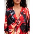 thumbnail image 5 of Edolynsa Womens Floral Kaftan Dress Plus Size Caftan Loungewear Bathing Suit Cover up Maxi Beach Dress Older Women Summer Dress, 5 of 10