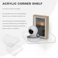 thumbnail image 4 of 2Pcs Acrylic Corner Shelf Floating Wall Storage Display Speaker Organizer Bedroom Kitchen Holder,Clear, 4 of 10