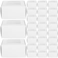 thumbnail image 1 of 50 cajas de papel pequeñas con ventana transparente para jabón casero, regalos de fiesta, cupcakes, manualidades, etc, 1 of 8